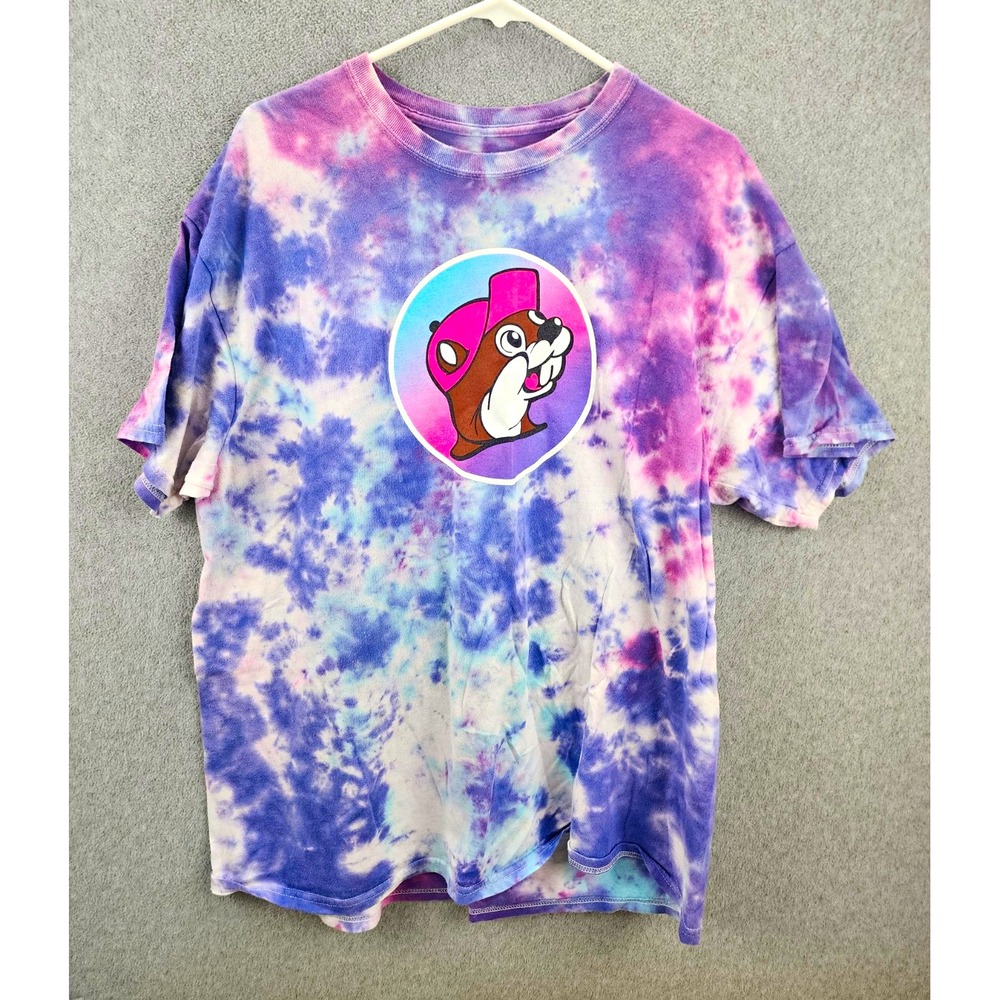 Buc-ee's Tie-Dye "Take Me To Buc-ee's" Graphic Tee Cotton Crew Neck XL